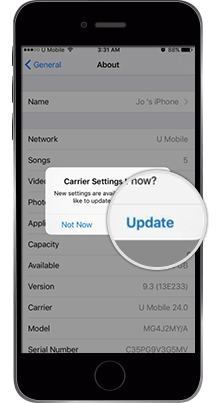 u mobile iphone setting update