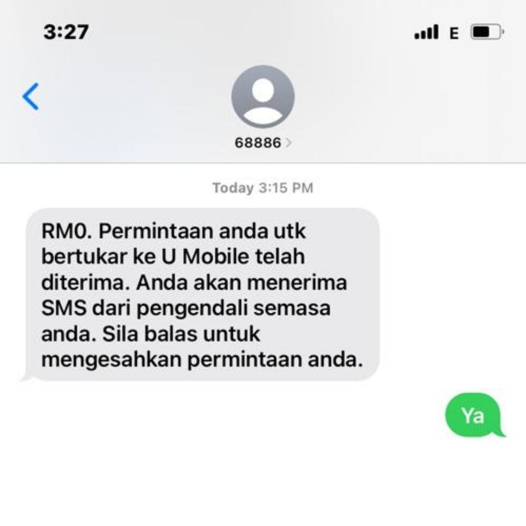 Sms port out telco