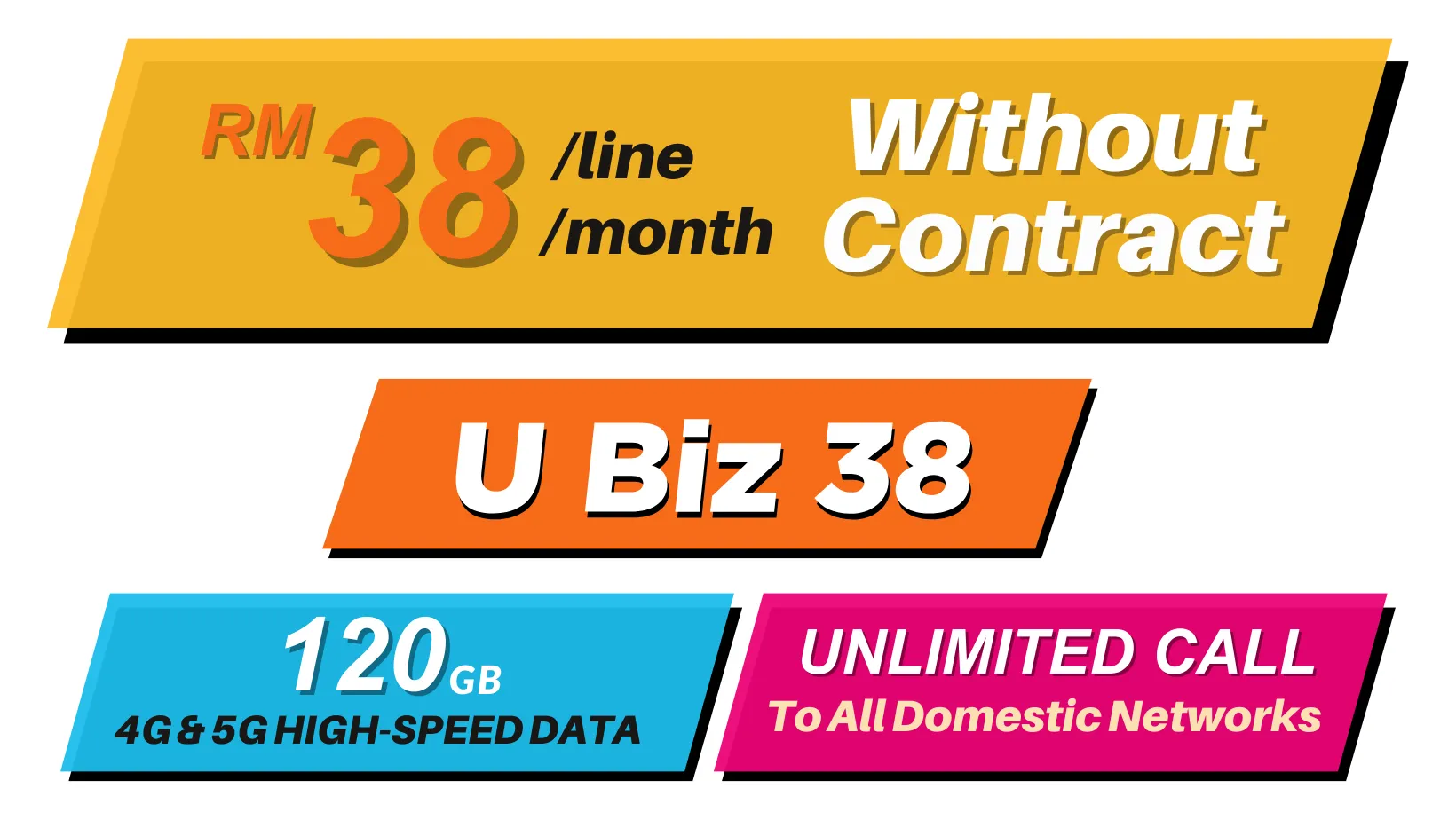 U Mobile Postpaid 38 without contract plan